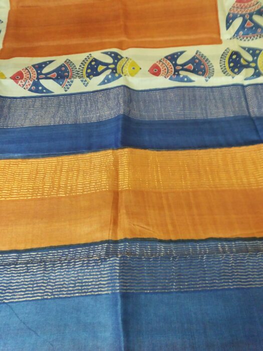 Beautiful Tasar Silk Saree - Image 3