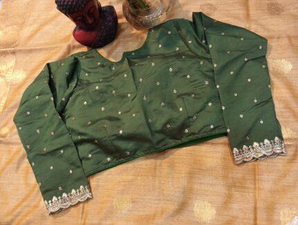 Natural Silk Full Sleeves Beautiful Blouse