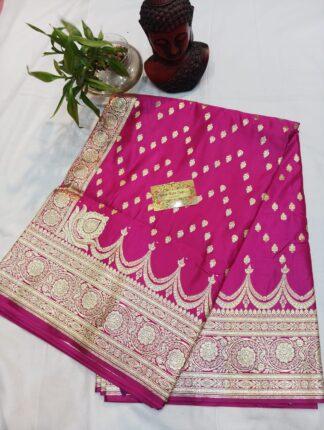 Banarasi Beautiful Pink Saree