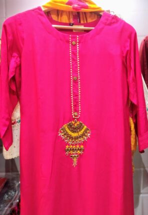 Pink Suit With Beautiful Dupatta