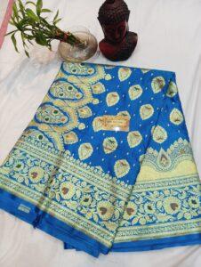 Beautiful Banarasi Blue Saree
