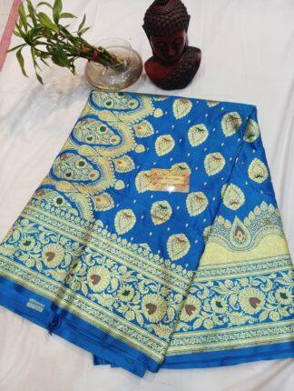 Beautiful Banarasi Blue Saree