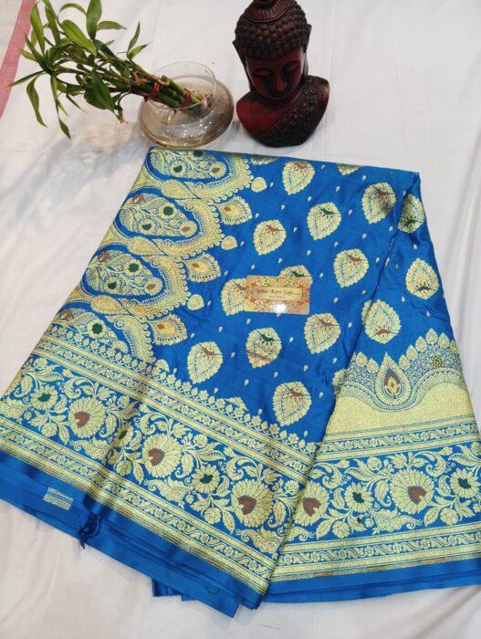 Beautiful Banarasi Blue Saree