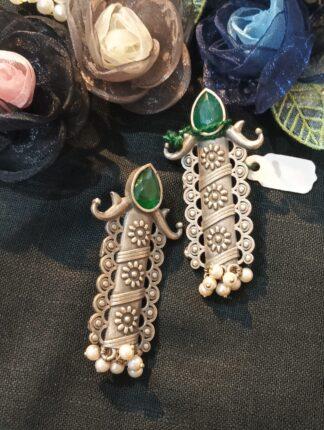 Green Stone Earring